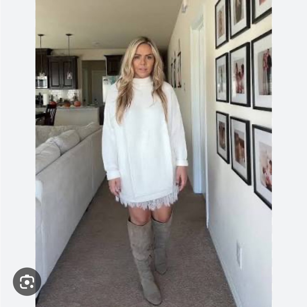 Amazon Viral White Lace Slip Skirt